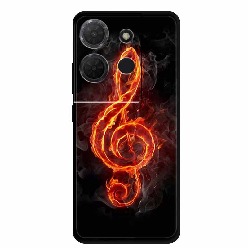 Cover For TCL 503 TPU Silicone Phone Case Flower Blossoms Para Capa Bumper Funda TCL503 Soft Protector Fashion Shockproof Bumper
