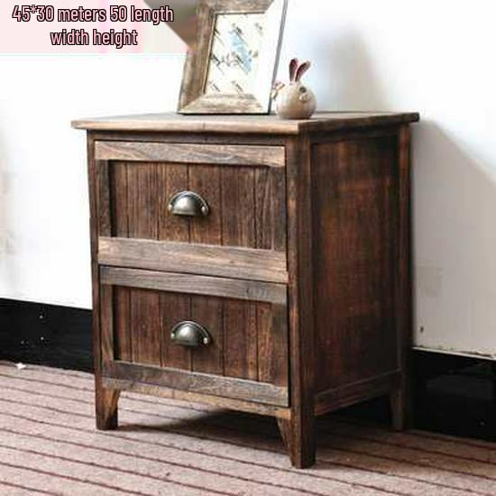 American Retro Country Solid Wood Storage Cabinet: Seven-Drawer Chest for Living Room or Bedroom.