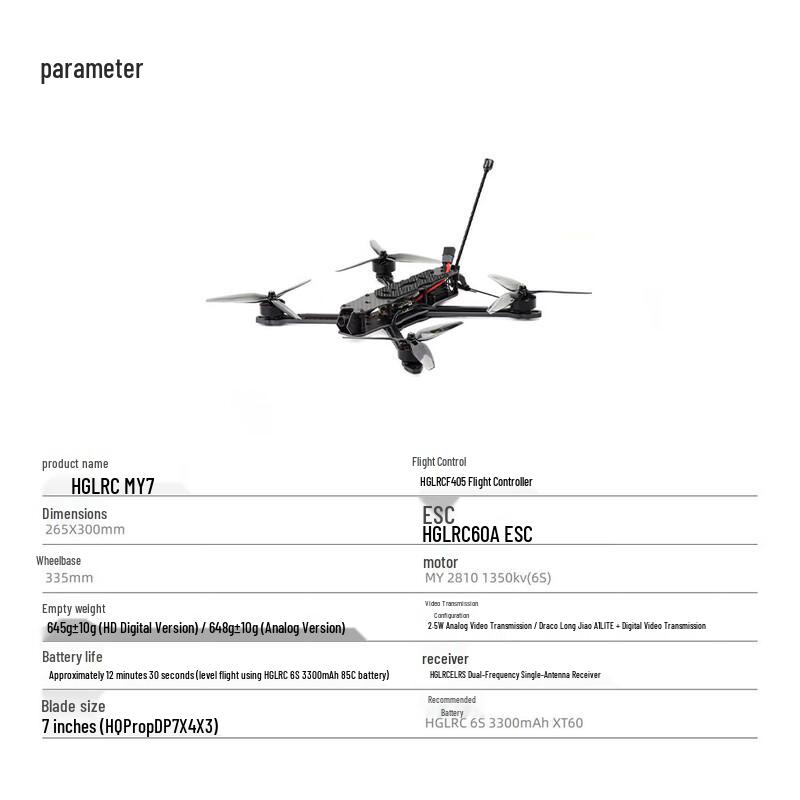 HGLRC MY7 7-Inch FPV Drone