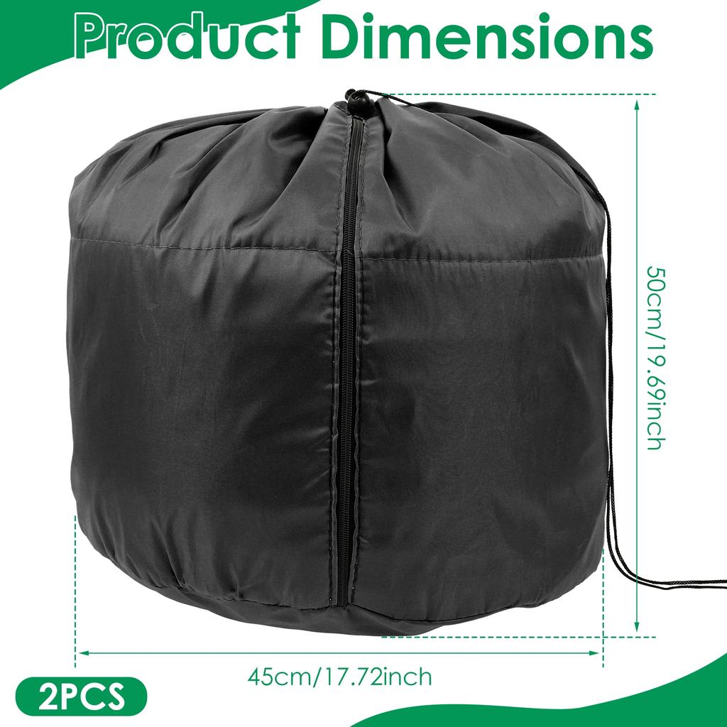 2Pcs Winter Plant Pot Cover 45x50 CM Garden Plant Insulation Cover Potted Plant Freeze Protection Cover Gardening Accessories