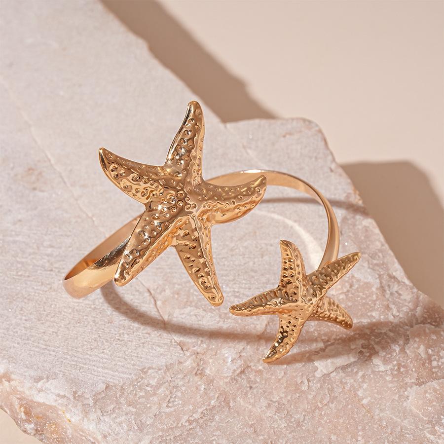 Seaside Vacation Wind Starfish Ocean Series Silver Needle Earrings Summer Personality Temperament Necklace Bracelet Earrings