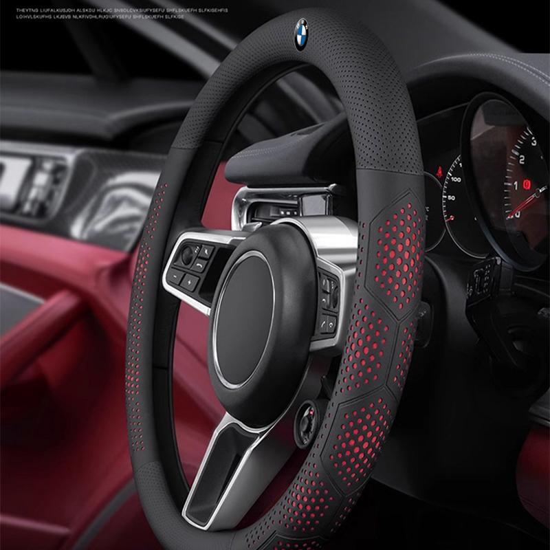 Car Steering Wheel Cover Ultra-thin Breathable Car Accessories For BMW E92 E53 E61 E62 E93 GT G30 G20 G05 G11 E48 Series i3 G07 XN9