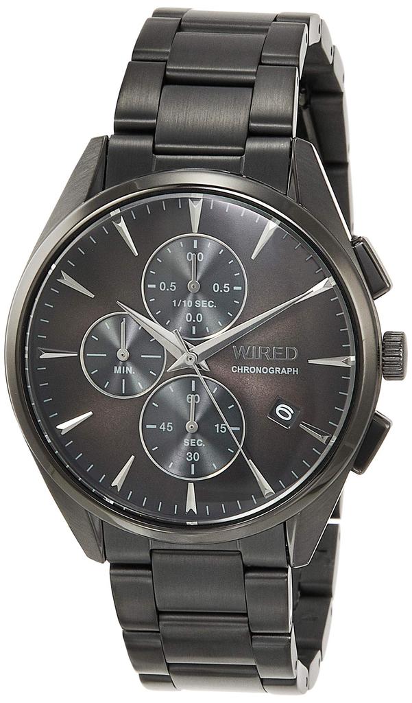 Seiko Watch Wired AGAT441 Black Wristwatch Men's