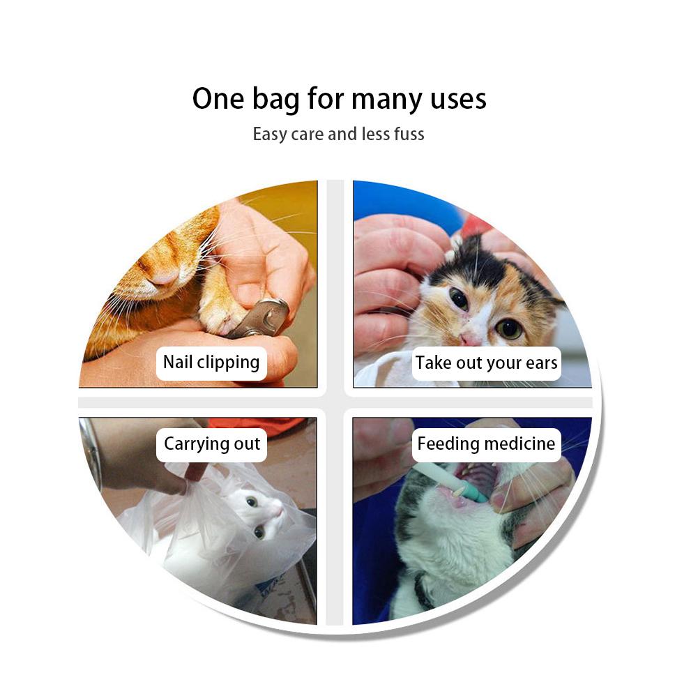 Pet Carrier Soft-Sided Ventilate Mesh Pet Travel Carrier Cat Cleaning Grooming Bags