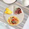 Adult Divided Plate, Serving Tray, Non-Slip Snack Housewarming Gift, Ceramic Tray for