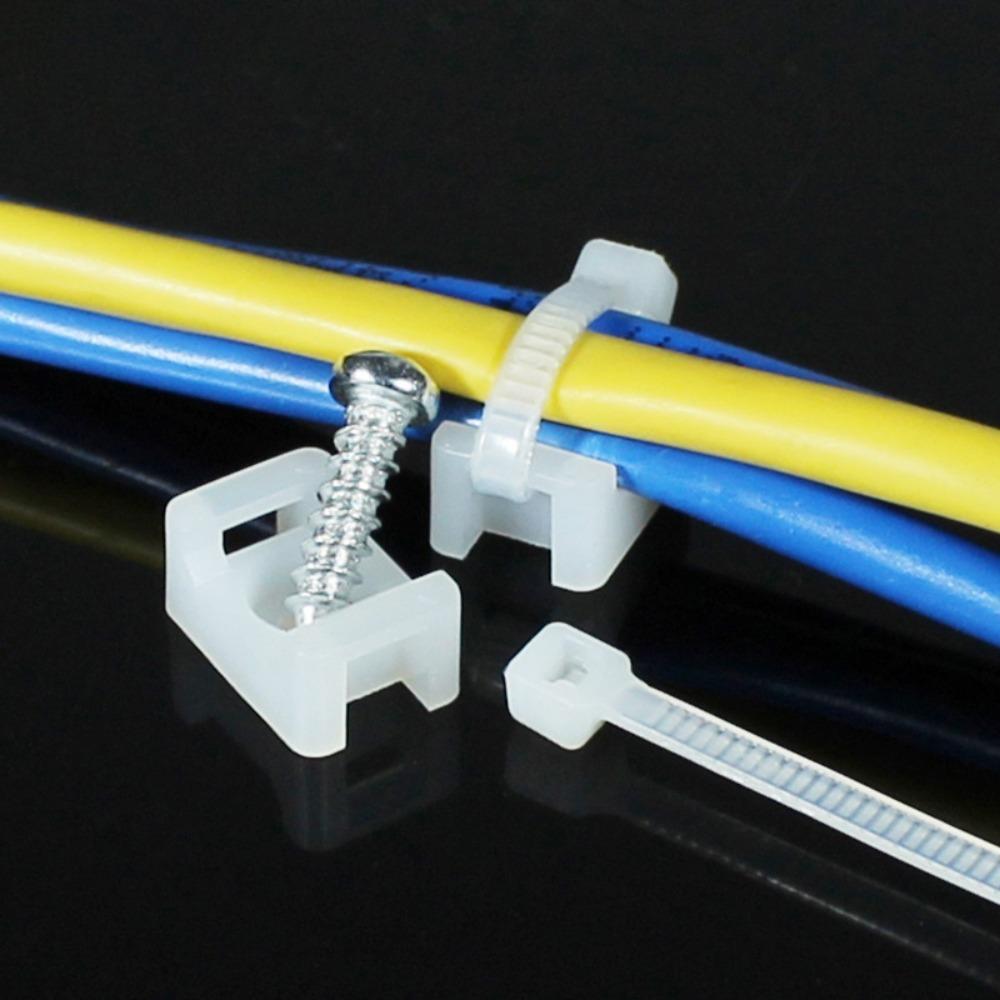 Holder Cable Organizer Fixed Buckle Seat Cable Clamp Cable Tie Mounts Holder Cable Tie Bracket