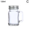 40ml/60ml/120ml Small Sealed Jar With Lid Portable Handle Cup Glass Bottle  Leakproof Glass Water Bottle For Milk Coffee Glass