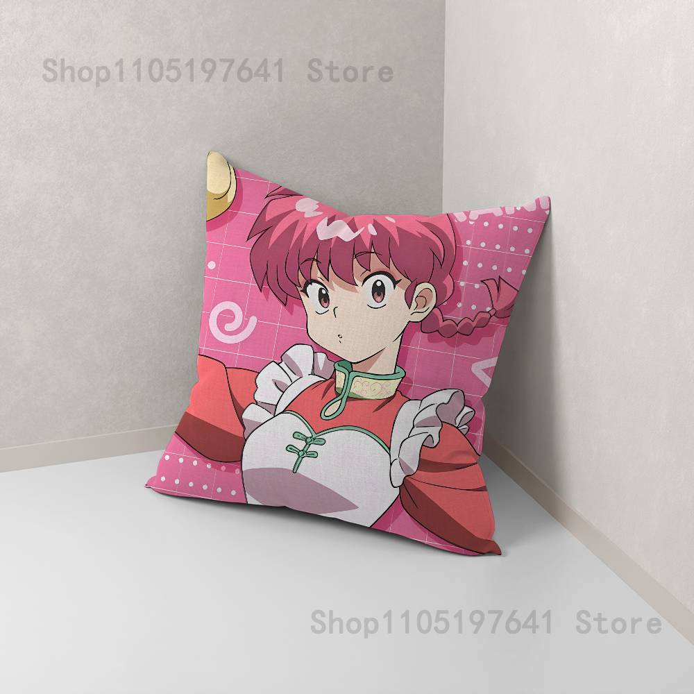 COOL Ranma 1 2 Pillow Case cute cartoon anime peripheralsBedroom Sofa Decorative Cushion Cover Soft Cushion Cover