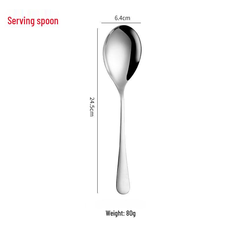 1010 Series 410 Stainless Steel Western Tableware Set – Serving Spoon & Cake Set for Restaurants & Hotels