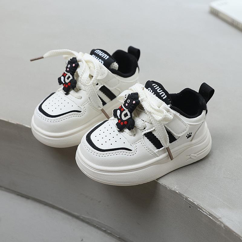 

Girls2026Spring new cartoon cute white shoes for children, versatile toddler shoes, boys casual sneakers 21-25Code【One Hand5Doub