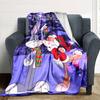 Bugs Bunny And A Santaclad Character Celebrate Christmas In A Snowy Forest Setting Gift Customizable Blanket Customize Your Name Soft Cozy Versatile