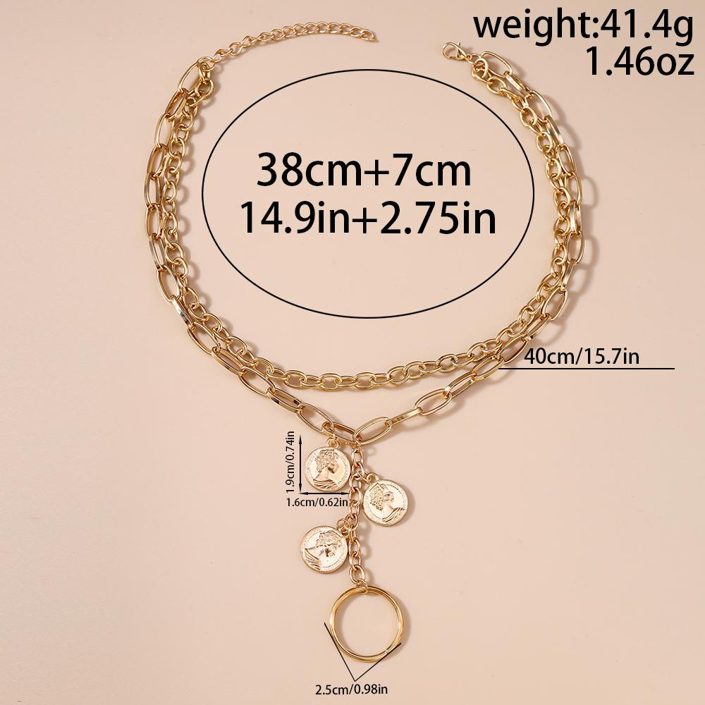 New Statue Pendant Necklaces Multilayer Choker Necklaces Chain Handmade Party Jewelry Gifts