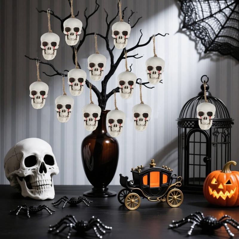 Dripping Skeleton Ornament With Halloween Ornament For Dining Room Porch Theme