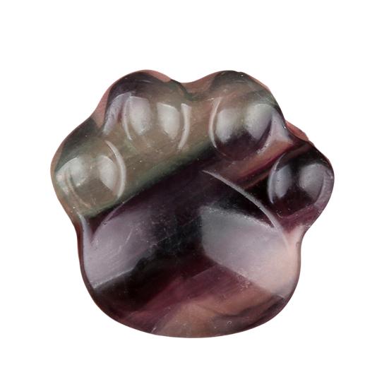 Faux Crystal Cat Paw Ornament Healing Natural Stone Kitten Paw Statue Carving Animal Claw Figurine Desktop Decoration Cat Lovers Gift