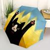 1pc Flame Cat Auto Open/close, All-Season Portable Folding Umbrella for Women & Men, Travel, Everyday, Formal Events - Compact Luxury Parasol, Outdoor