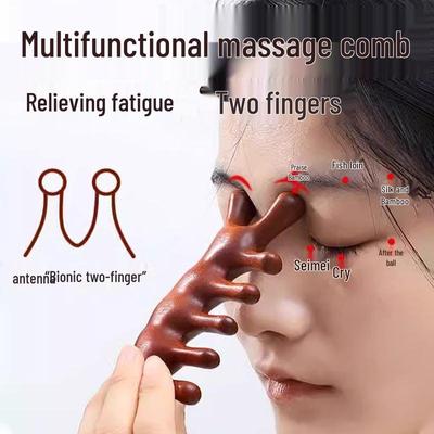 Universeller Fünf-Finger-Meridian-Massagekamm gegen Haarausfall und zur Linderung von Kopf und Nacken