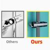 ABS Adjustable Shower Head Holder Shower Holder Clamp Showerhead Rail Slide Bracket Bathroom Accessories Rotation Hook Design
