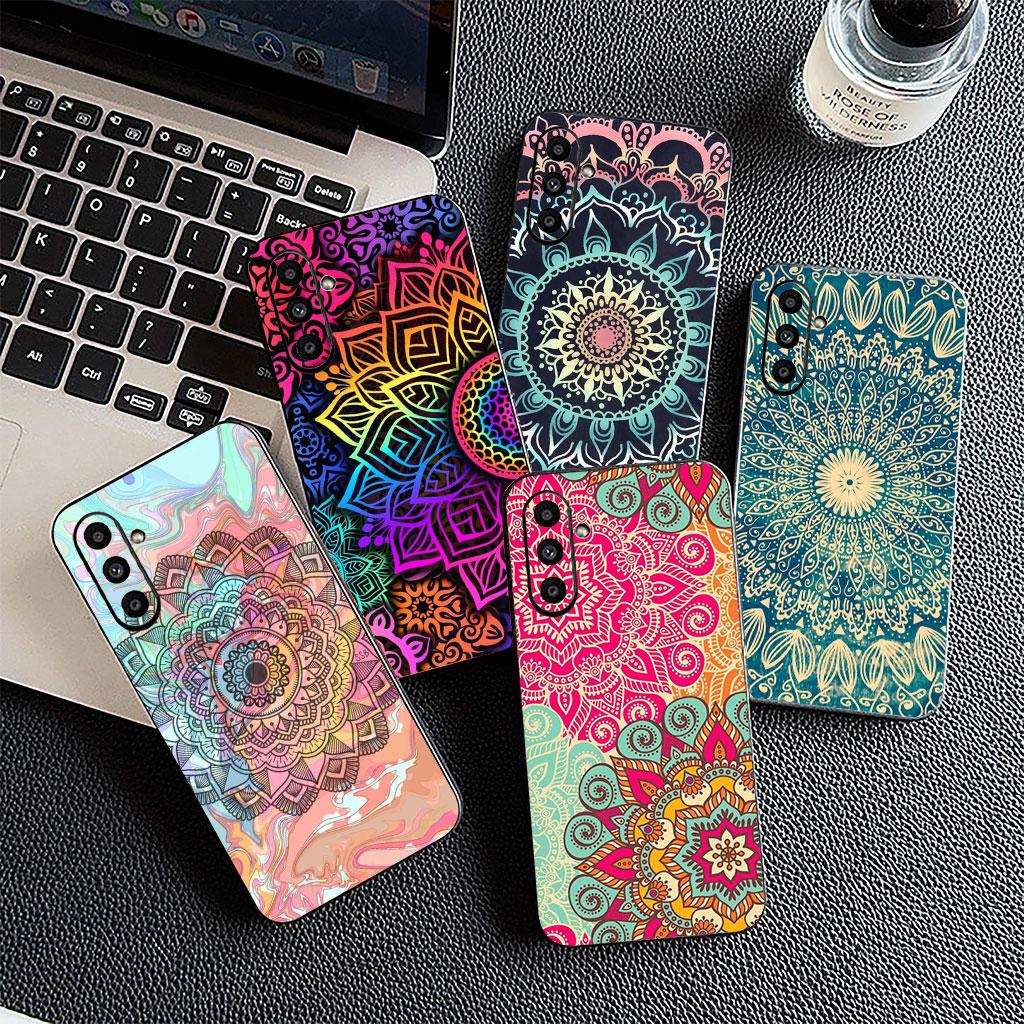 Cover for Motorola Moto G86 G57 E14 E15 G14 G34 G35 G84 G24 A54 G15 Power E22 Case Floral Paisley Mandala flower Wood Texture