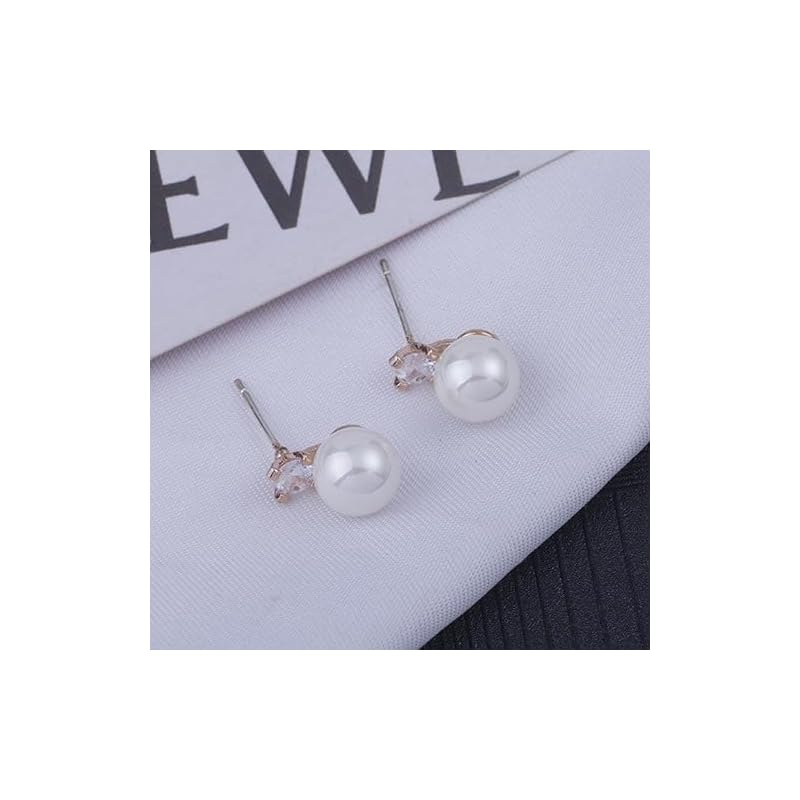 CHERRY Knot Clip Earrings Earrings Pearl Ladies Pearl Earrings Bijou Popularity Compatible with Metal Allergies CZ Zircon Earrings Woman Birthday
