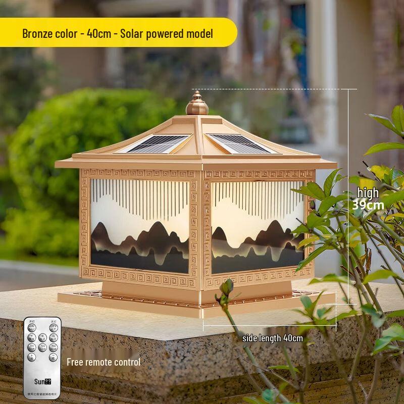 Outdoor Solar Post Cap Light