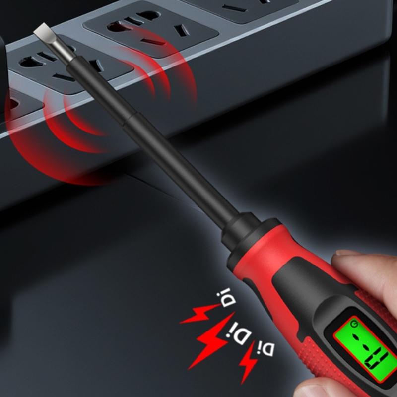 Double Purpose Screwdriver And Handheld Voltage Detector With Auto Shut Off Feature Suitable For Safe Electrical Testing