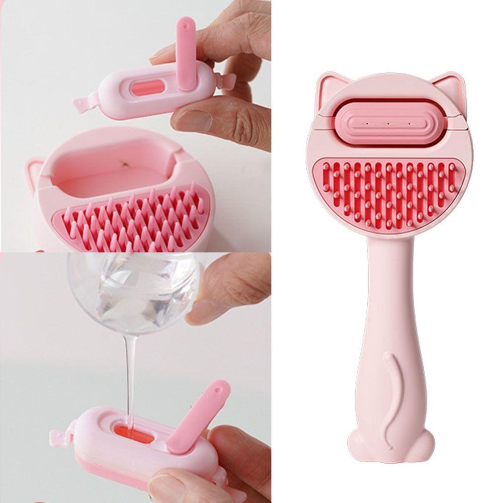 With Water Tank Cat Grooming Brush Self Cleaning Cat Hair Shedding Comb Pet Hair Remover Kittens