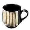 Japanese Tosai "Jun" Black Oribe Mug