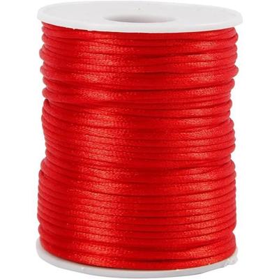 Colortime Red Satin Cord 50 Meters