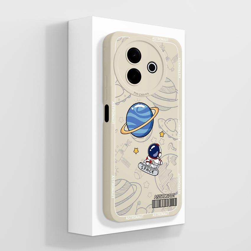 

Милый чехол для телефона с мультяшным котом для Vivo Y39 Y29 Y29S V30 V40 V50 Lite 4G 5G, мягкий жидкий силикон, недавно обновленный противоскользящий защитный чехол для Vivo Cover Vivo Y19E 4G (India)