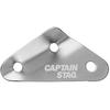 Captain Stag Ua 4557 [flexible Aluminum  Triangular  Set Of 10  Hole Diameter  6mm  Silver]