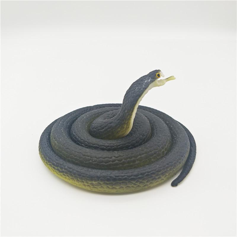 Children's Soft Rubber Toy - Large Green Fake Snake Prank Model