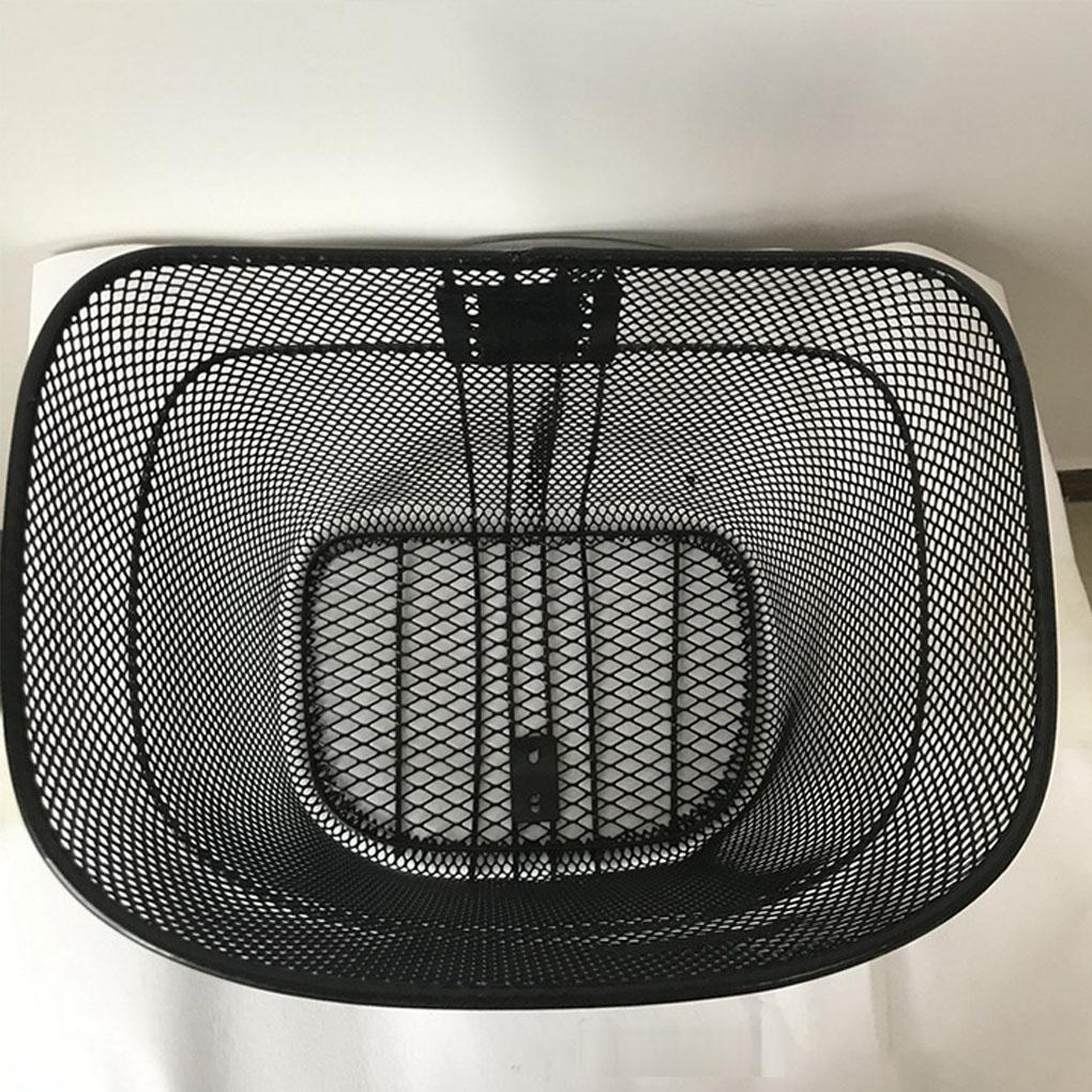 Stainless Steel Bicycle Front Basket Sturdy And Convenient Storage For Bike Thickened Bicycle Basket