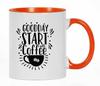 Inkdotpot Goodday Start With Coffee 11 Oz Ceramic Coffee Mugs Great For Co-worker Boss Gift For Coffee