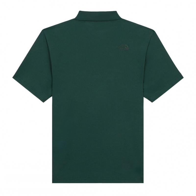 The North Face Men S freSh Ex Short Sleeve Polo Pine Nt7pr14b