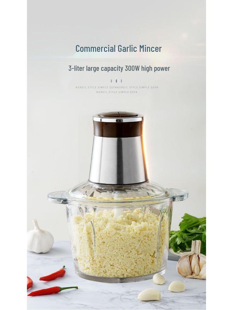 Fully Automatic Electric Meat Grinder & Blender: Multi-functional Kitchen Appliance for Mincing, Chopping, and Baby Food Making