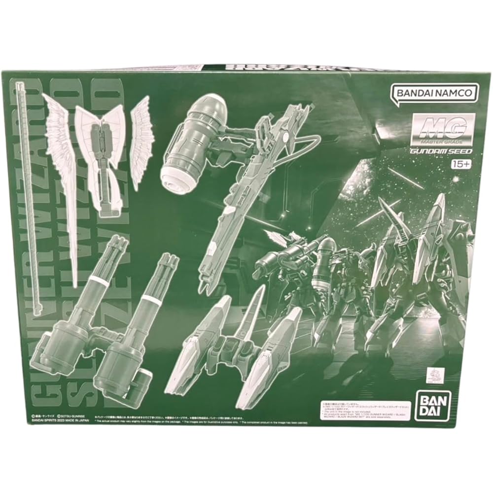 

MG 1/100 Gunner Wizard Slash Wizard Blaze Wizard Set Model Kit Separate MS Required