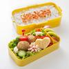 Skater Bento Box, Little Twin Stars Night Sky and Nemurin, 600ml, Softly Filled with Dome-Shaped Lid, Two Tiers, Women's, Made In Japan, PFLW4AG