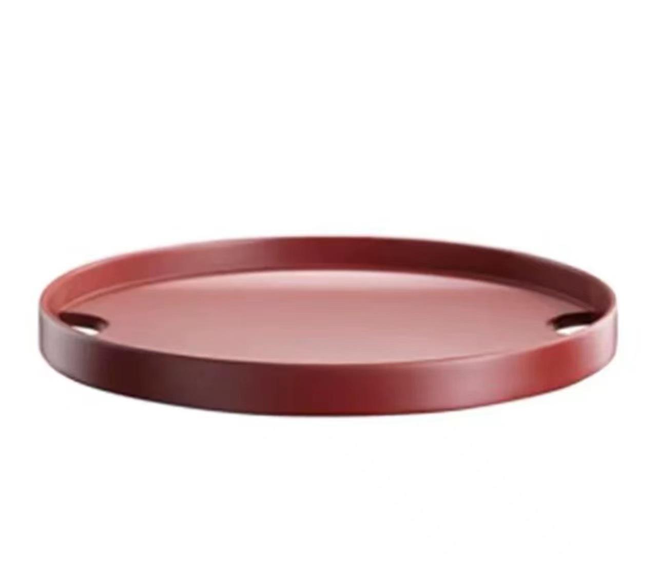 

Поднос для украшений из нержавеющей стали в скандинавском стиле, цветной наклонный круглый металлический поднос, поднос для фруктов, поднос для журнального столика в гостиной, украшения для хранения