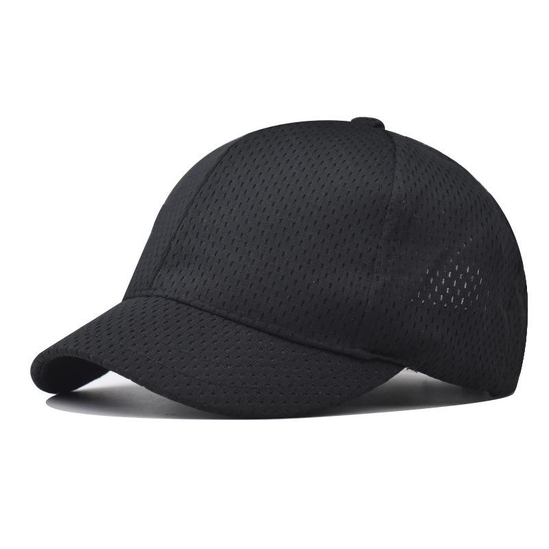 

New Short Brim Summer Breathable Baseball Cap For Men Women Mesh Quick Dry Outdoor Sun Hat Solid Color Hip Hop Trucker Hats