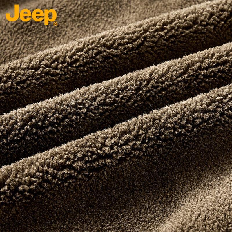 Jeep Herren Warme Fleece-Arbeitsjacke im amerikanischen Stil