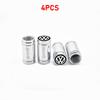 For VW Passat Touareg Magotan Golf 6 7 8 Polo Tiguan GTI Logo Car Tire Wheel Valve Caps Cover Key Chain Ring Keychain Accessory