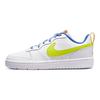 Nike Tênis Infantil Court Borough Low 2 SE GS Branco Verde Atômico Azul Médio Laranja Magma DQ7770-100