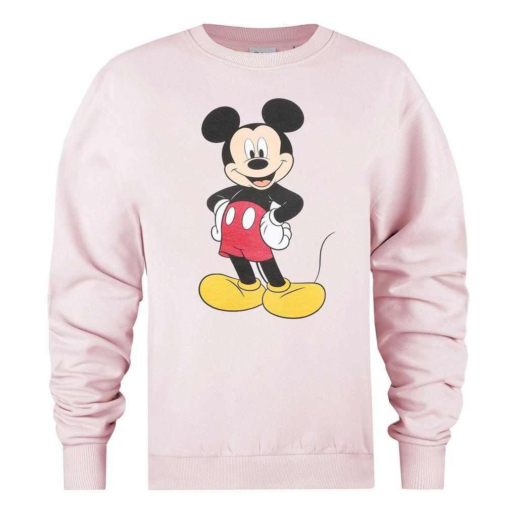 Disney Womens/Ladies Boss Man Mickey Mouse Crew Neck Sweatshirt