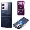 For Xiaomi Poco M7 Pro 5G Case Dual Card Slots PU Leather+Hard PC Phone Cover