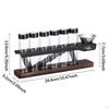 Single Dose Coffee Bean Storage Tube Holder Cellars Professional Aroma Display Rack 8