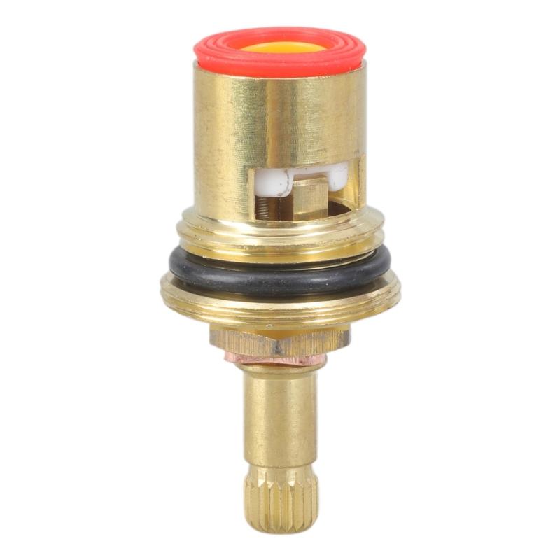 1/2" 20 Faucet Cartridge Teeth Universal Tap Valves Brass Ceramic Cartridge Inner Faucet for Valve for Bathroom Kit