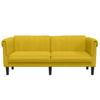 2 Seater Sofa Yellow Velvet