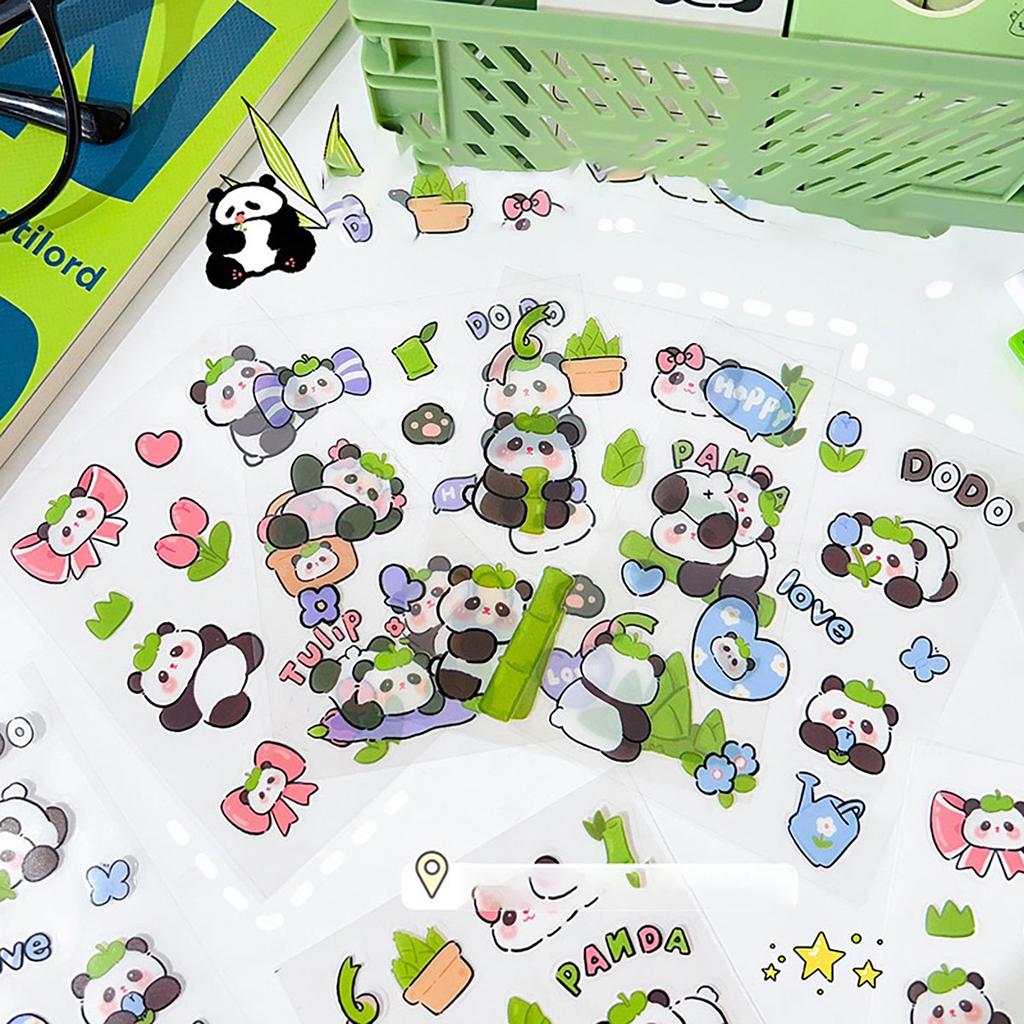 10Pcs Cute Cartoon Capibala Print Stickers Notebooks Water Bottles Suitcases Kid Stickers Decorative Roll Sticker Seal Sticker