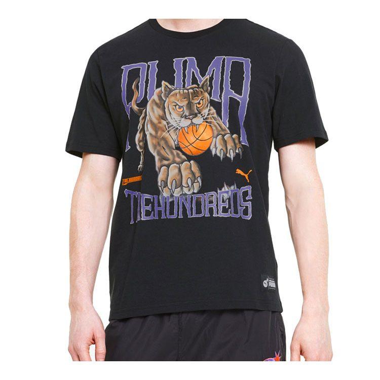 PUMA X The Hundreds T Shirts Men's Crew Neck Moderate Other 596750-01