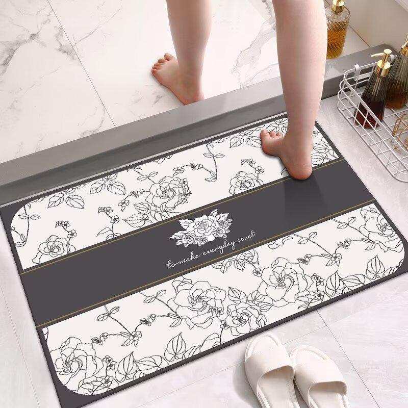 

Diatom mud kitchen special water-absorbing oil-absorbing non-slip cushion household floor mat quick-drying carpet floor mat 40x60cm15.7x23.6in